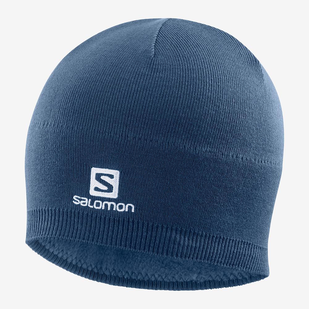 Bonnets Salomon Homme Bleu Marine - Salomon RS WARM - France (0345-GLNYS)